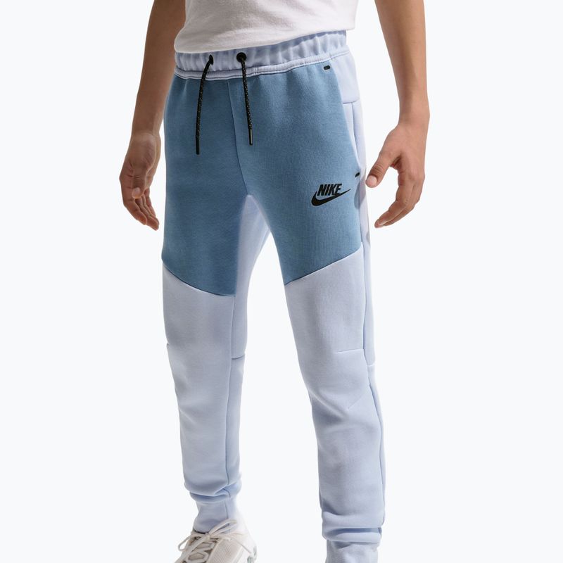 Children's trousers Nike Sportswear Tech Fleece hydrogen blue/work blue/black/black 4