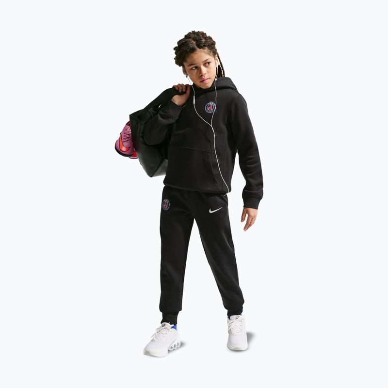 Children's trousers Nike Paris Saint-Germain Club Fleece Jogger black/white 2