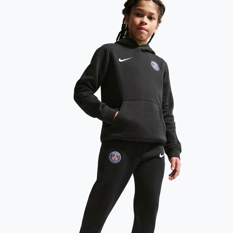 Children's trousers Nike Paris Saint-Germain Club Fleece Jogger black/white 4