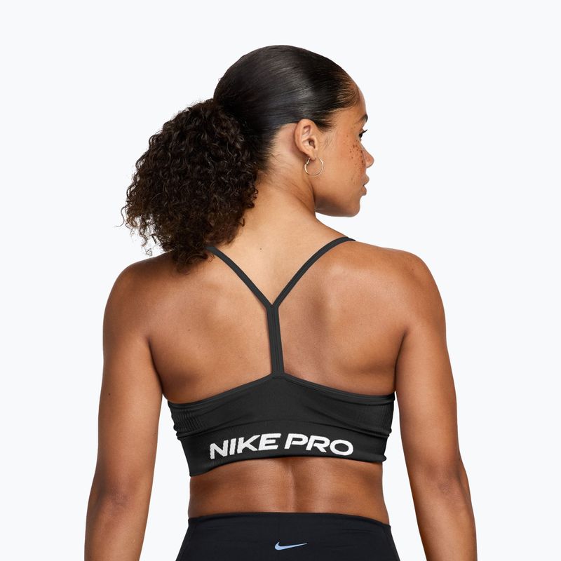 Training bra Nike Pro Seamless Light Support black/white 2