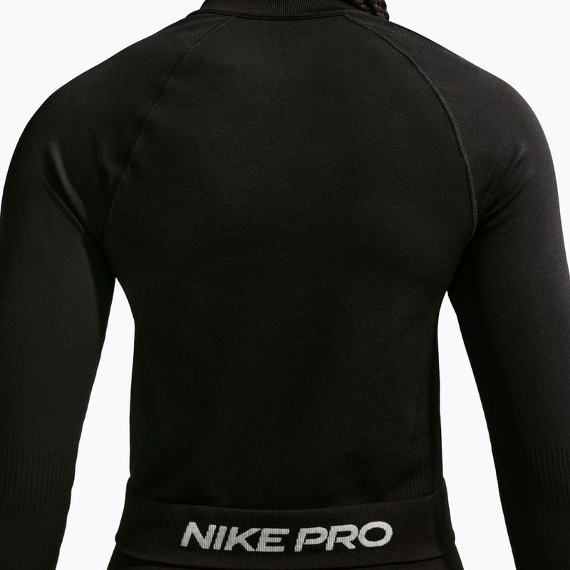Women's training sweatshirt Nike Pro Seamless black/white 4
