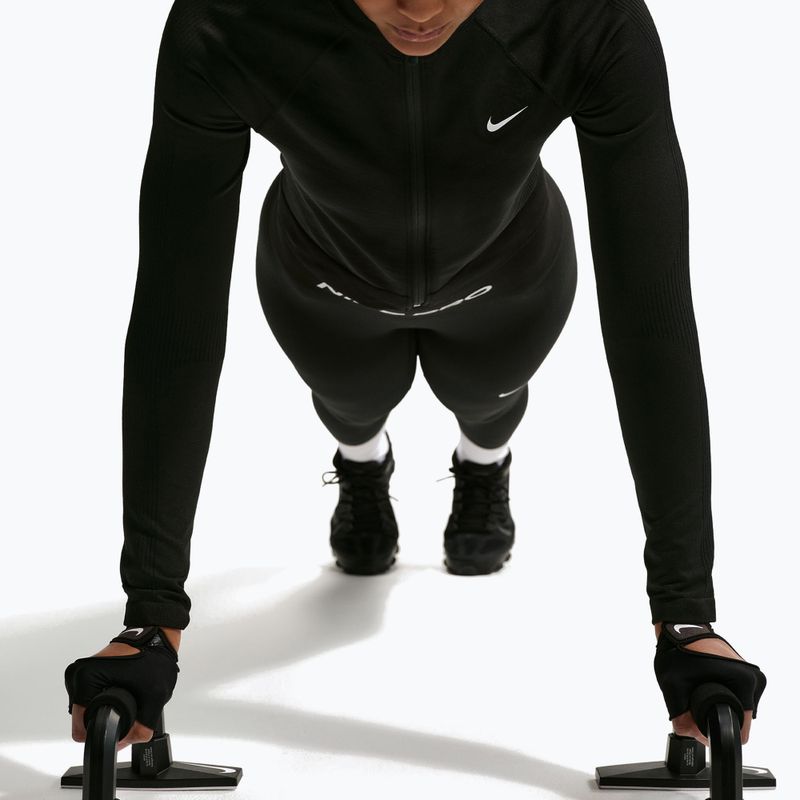 Women's training sweatshirt Nike Pro Seamless black/white 5