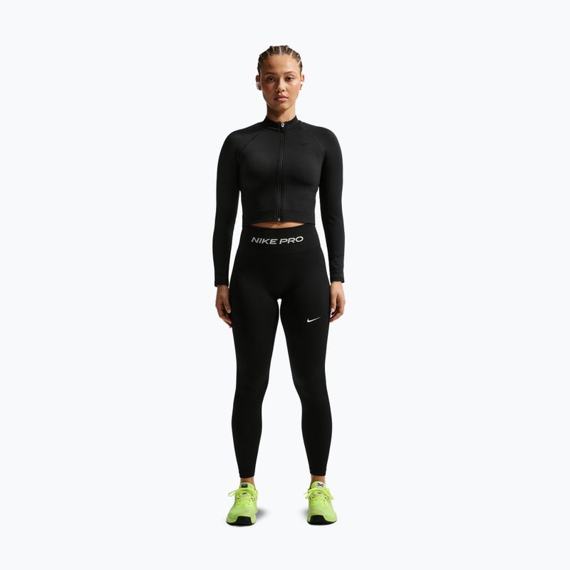 Women's leggings Nike Pro Seamless black/white 2