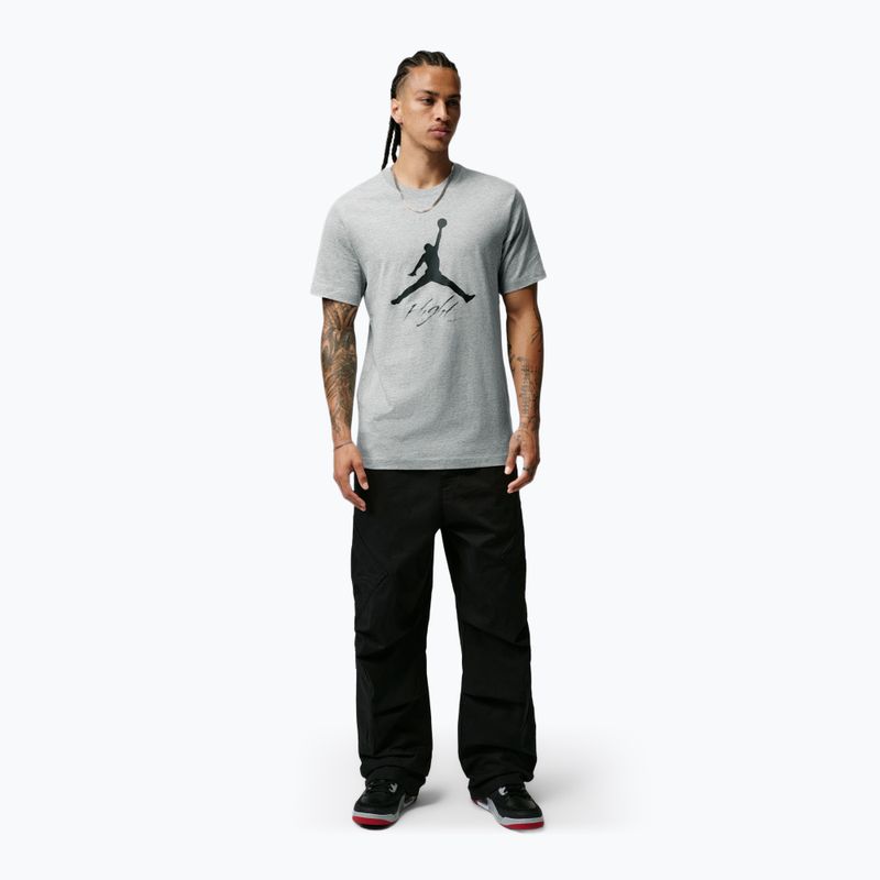 Men's T-shirt Jordan Jumpman Flight dark grey heather 2