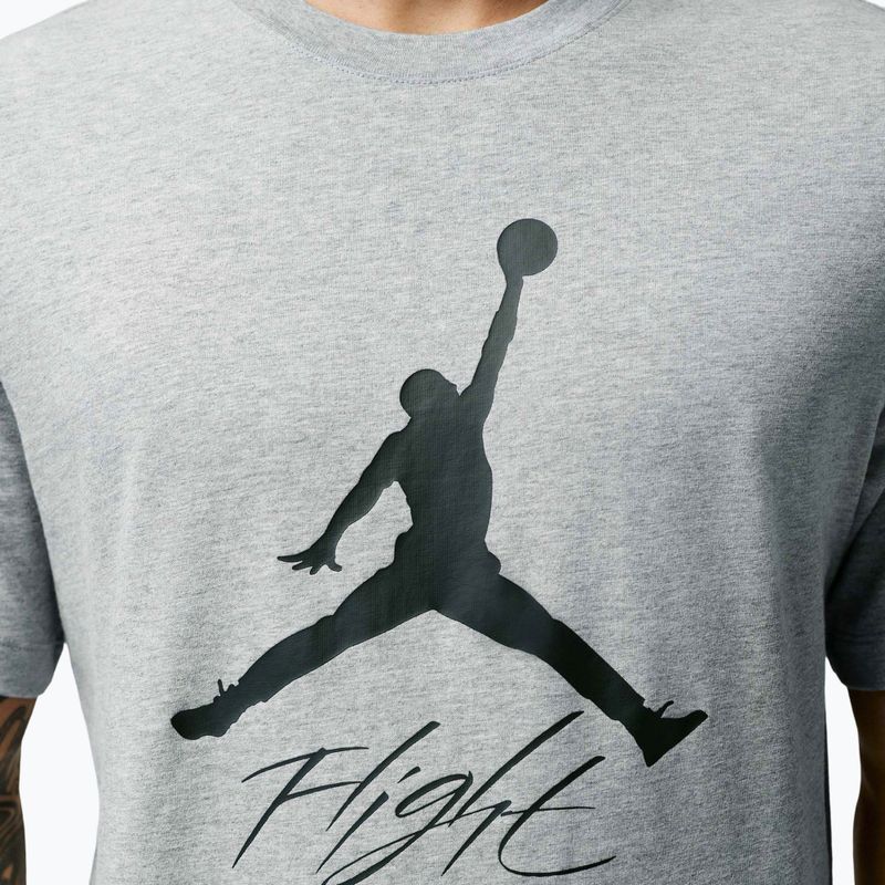 Men's T-shirt Jordan Jumpman Flight dark grey heather 5