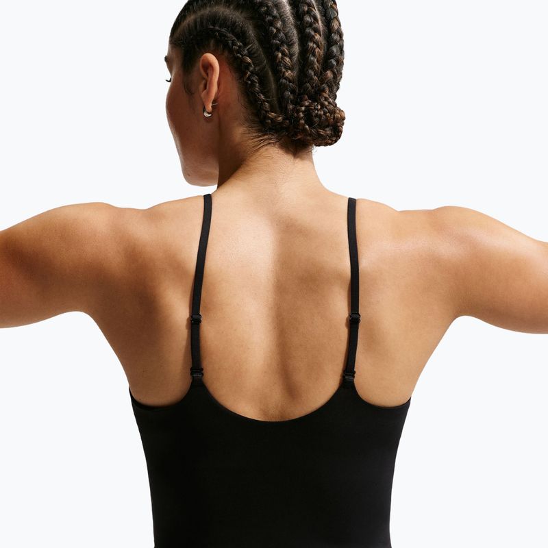 Nike One Medium Support women's training t-shirt black/white 5