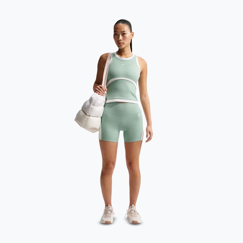 Women's training T-shirt Nike One Dri-Fit steam/white/white 2