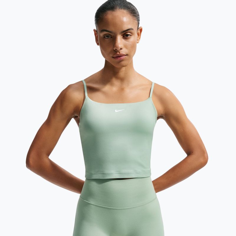 Nike One Medium Support women's training t-shirt steam/white