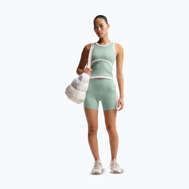 Women's shorts Nike One High Waisted Biker 5" steam/white/white 2