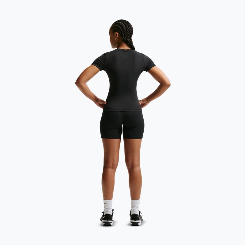 Women's training shirt Nike One Fitted black/white 3