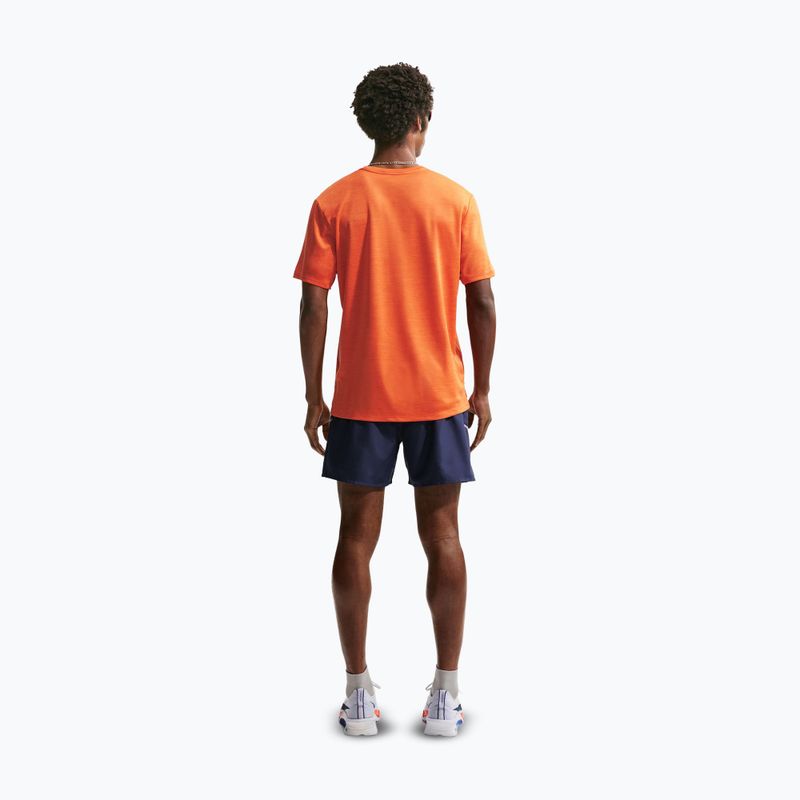 Men's running T-shirt Nike Miler Dri-Fit UV safety orange 3