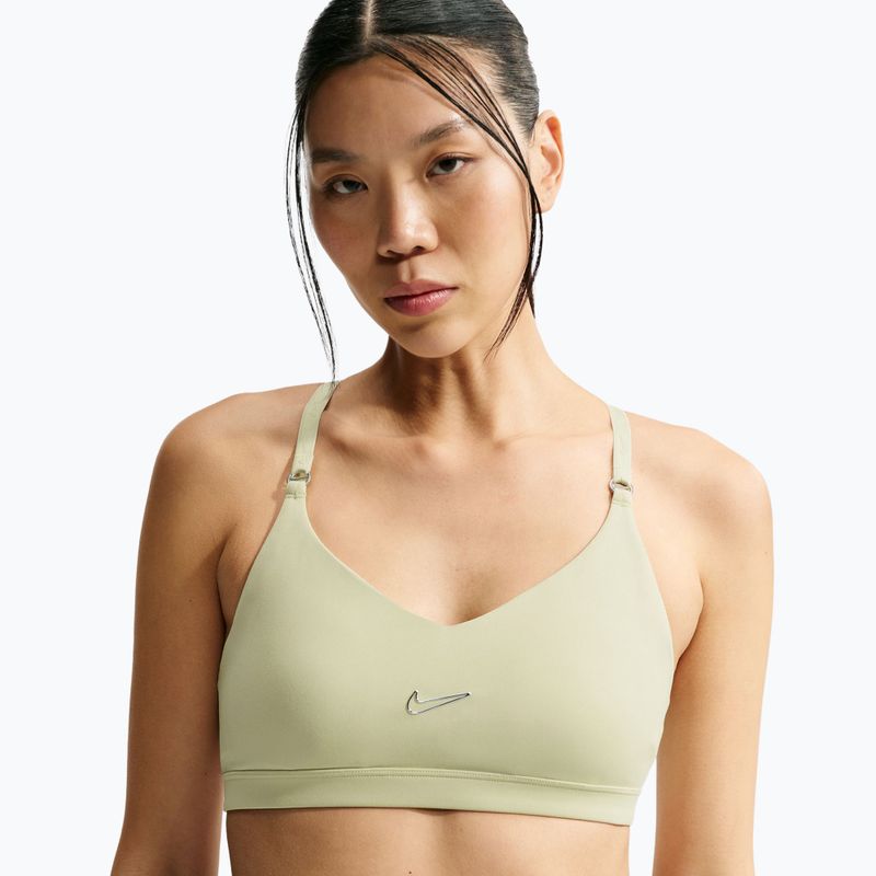 Training bra Nike Indy Padded Gloss olive aura 5
