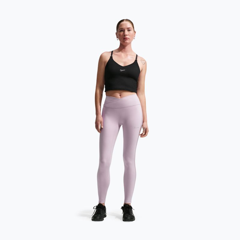 Women's leggings Nike One High-Waisted Seamless platinum violet 2