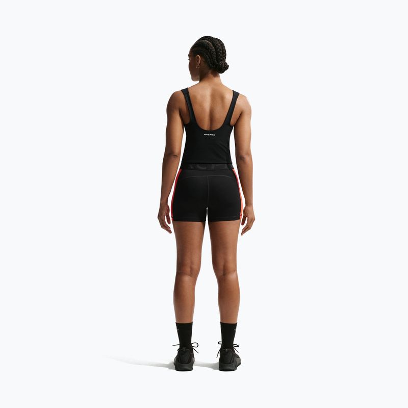 Women's training shirt Nike Pro Sculpt Medium Support Padded Tank black/white 3
