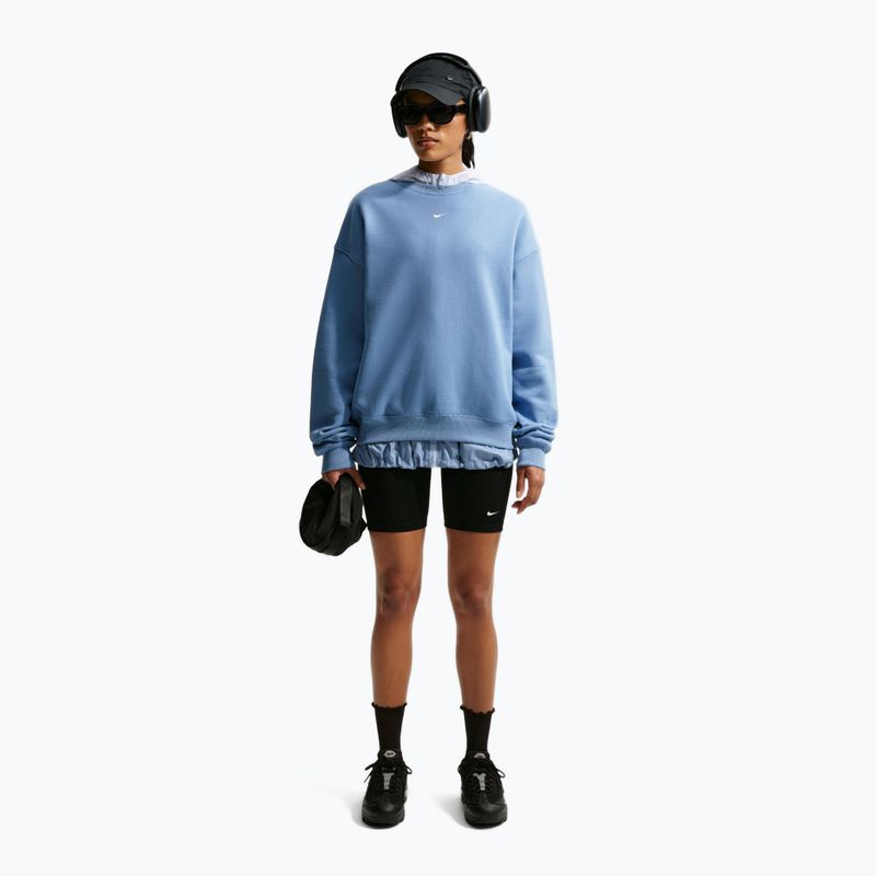 Women's sweatshirt Nike Studio Fleece Medium Weight work blue/sail 2