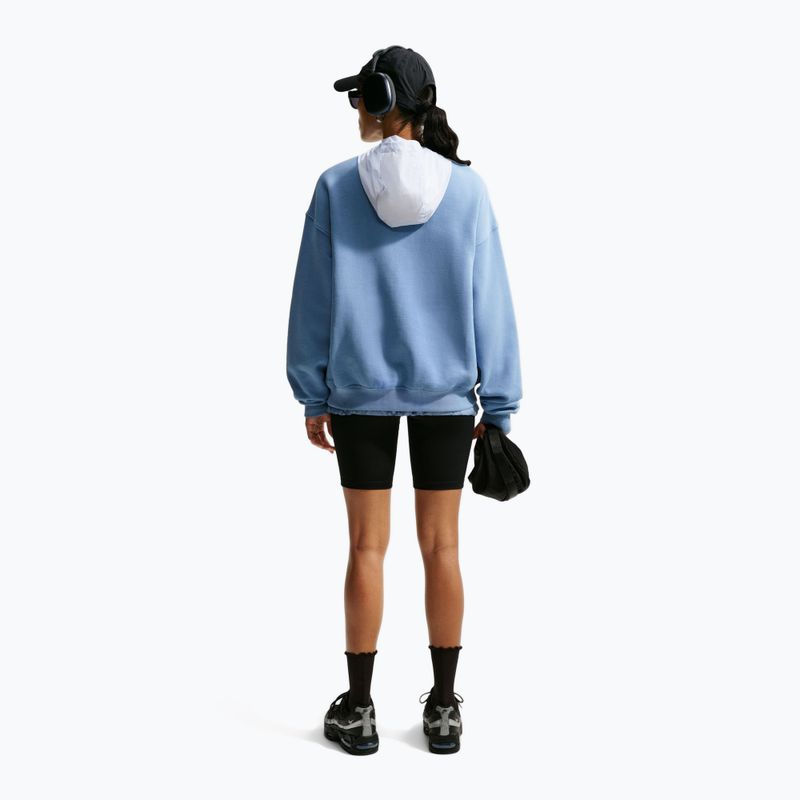 Women's sweatshirt Nike Studio Fleece Medium Weight work blue/sail 3