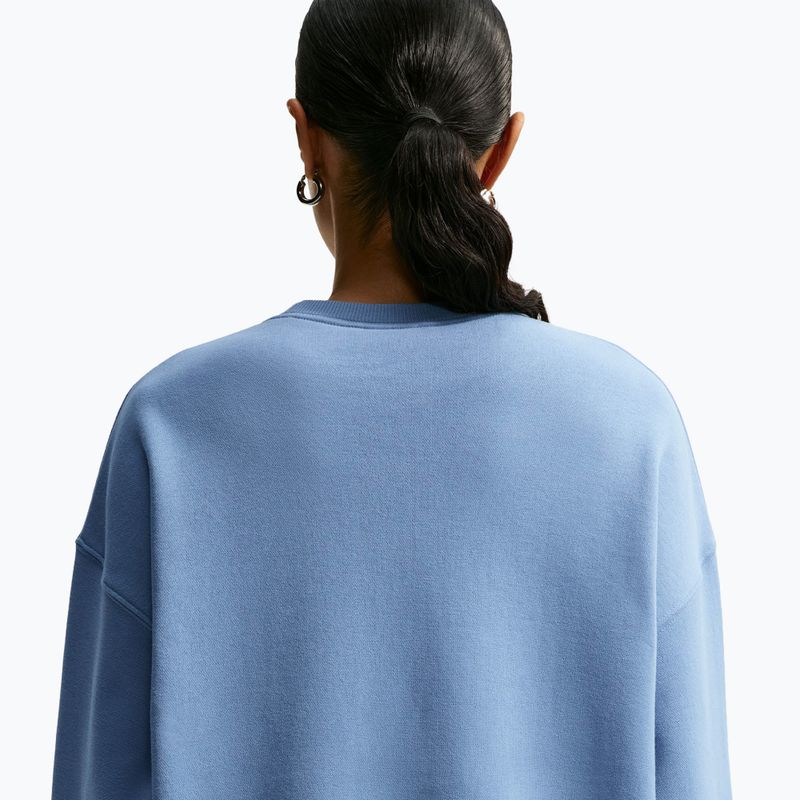 Women's sweatshirt Nike Studio Fleece Medium Weight work blue/sail 6
