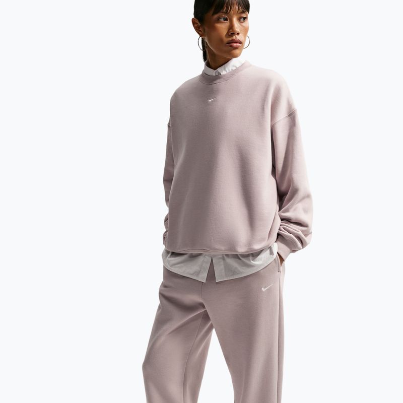 Women's trousers Nike Studio Fleece Medium Weight cream Ii/sail 4