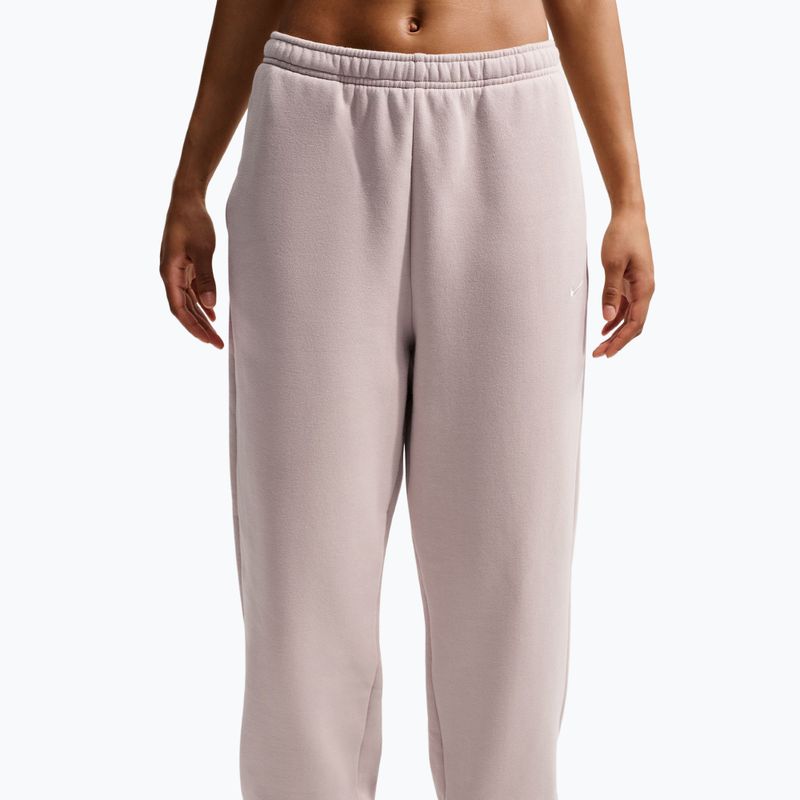 Women's trousers Nike Studio Fleece Medium Weight cream Ii/sail 5