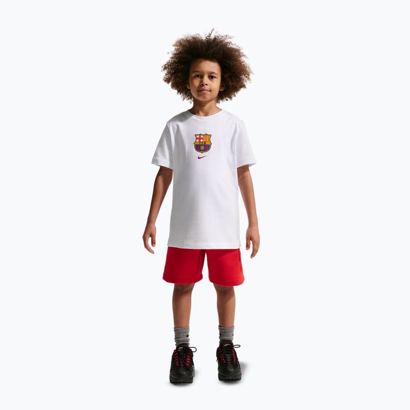 Children's T-shirt Nike FC Barcelona Soccer white 2