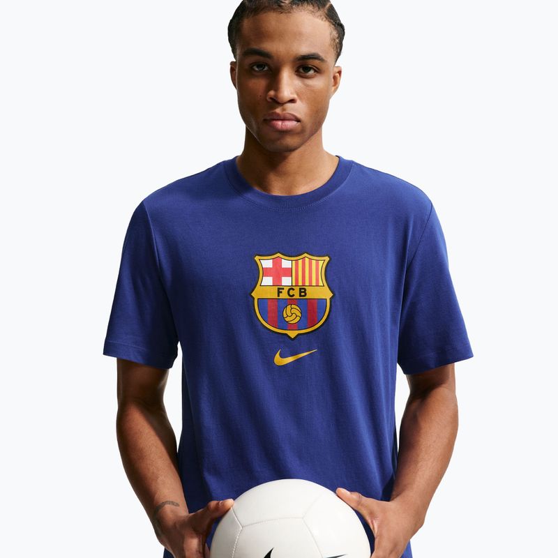 Men's T-shirt Nike FC Barcelona Soccer deep royal blue 4