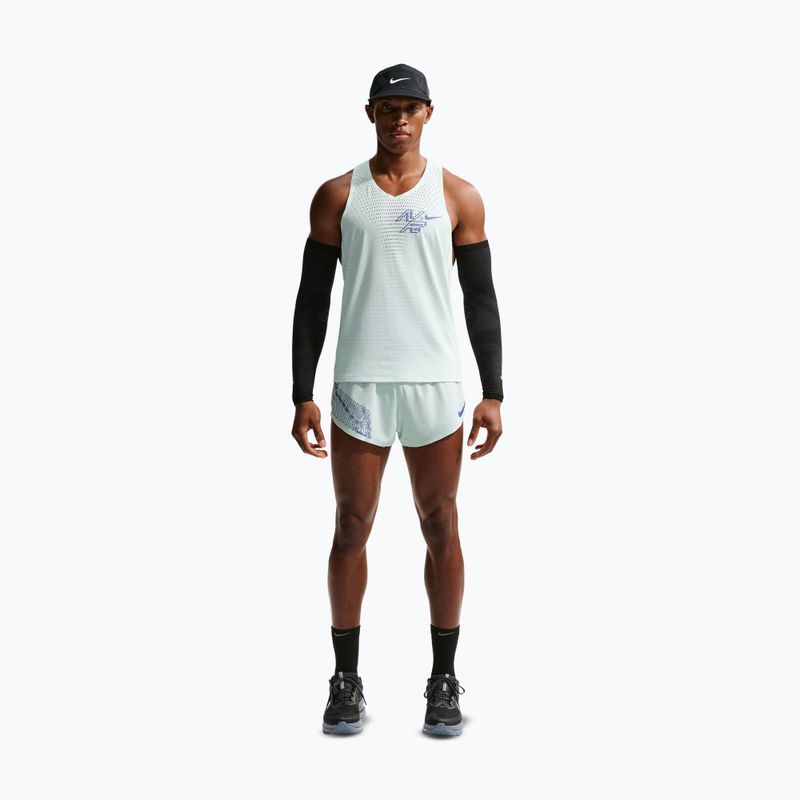 Men's running shorts Nike AeroSwift Dri-Fit ADV Brief-Lined 2" barely green/lapis 2