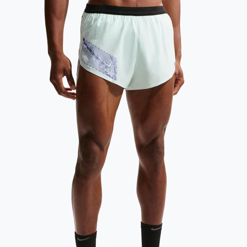 Men's running shorts Nike AeroSwift Dri-Fit ADV Brief-Lined 2" barely green/lapis 5