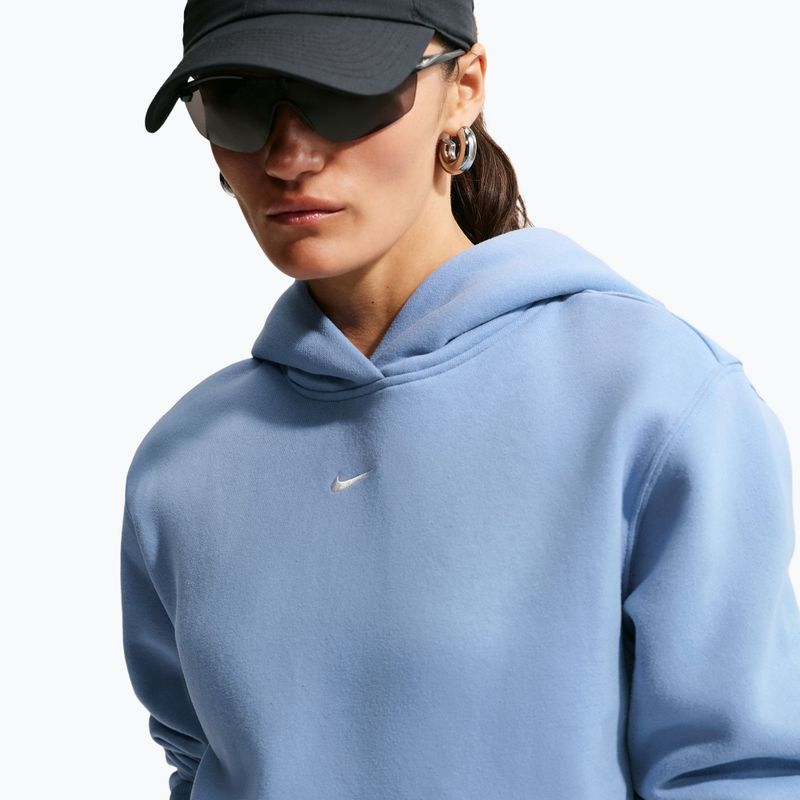 Women's sweatshirt Nike Studio Fleece work blue/sail 5