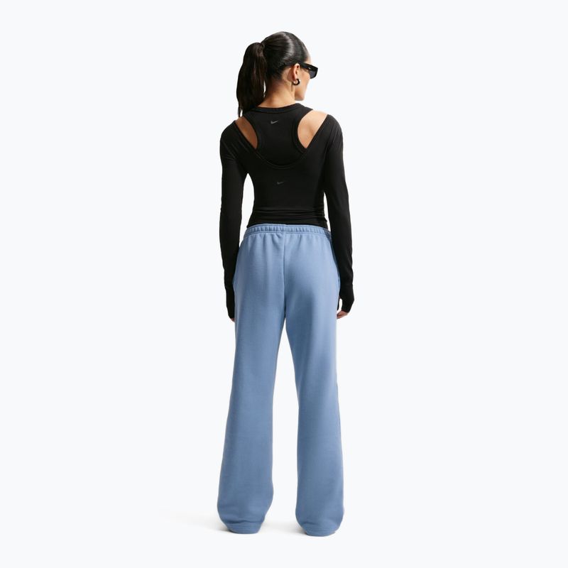 Women's trousers Nike Studio Fleece work blue/sail 3