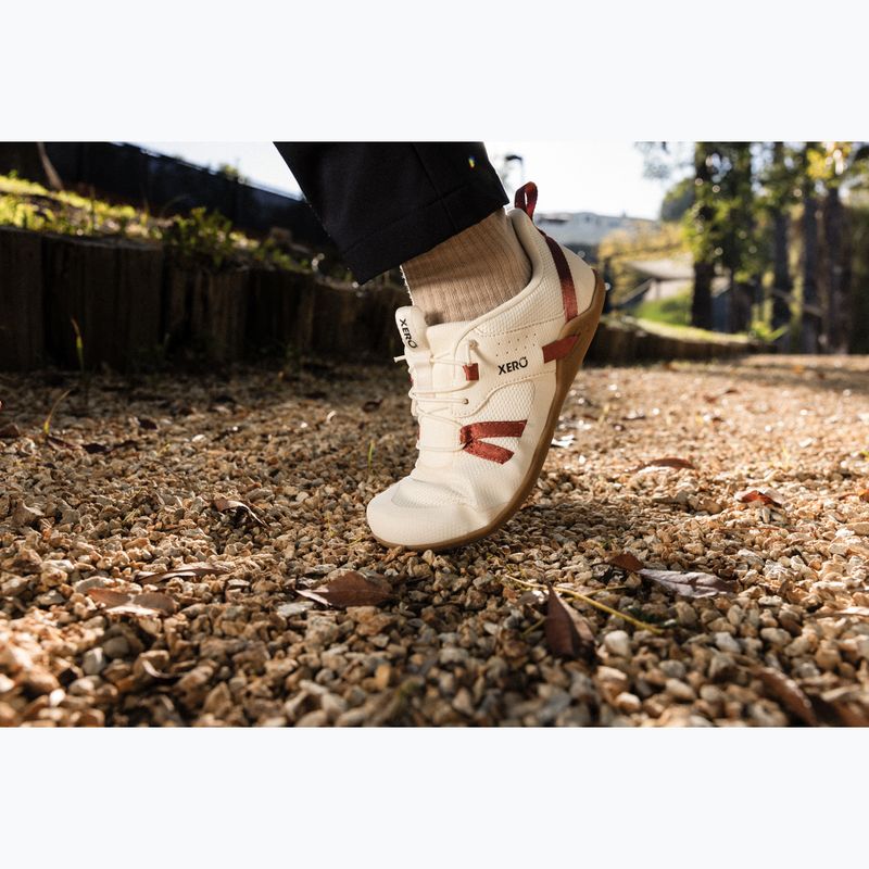 Women's barefoot shoes Xero Shoes Prio Easy On egret/burnt brick 11