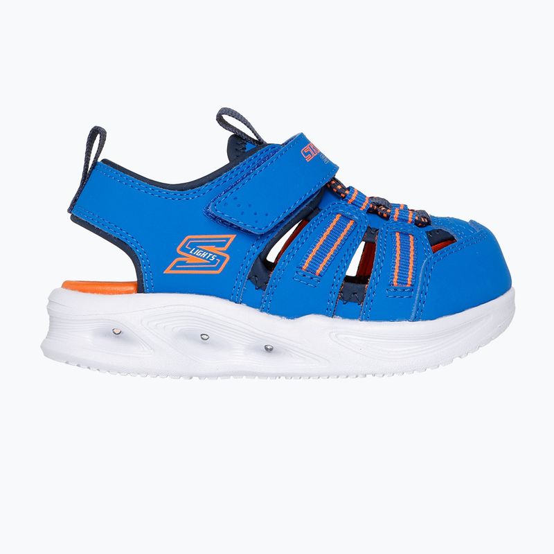 SKECHERS S-Lights Sola Glow blue/lime children's sandals