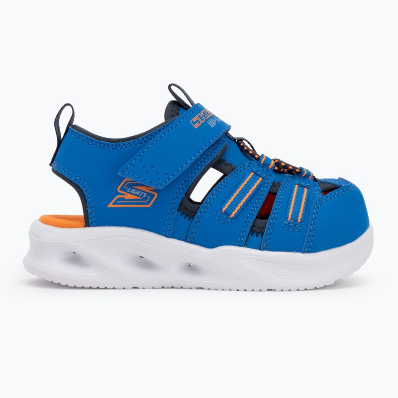 SKECHERS S-Lights Sola Glow blue/lime children's sandals 2