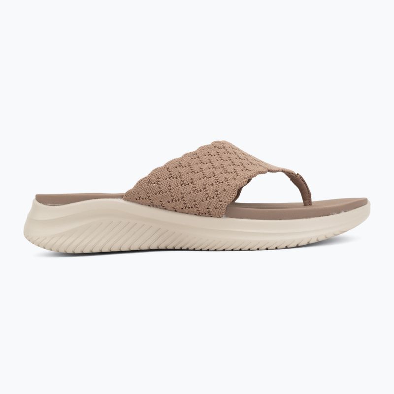 Women's slides SKECHERS Ultra Flex 3.0 Rhythm Waves brown 2