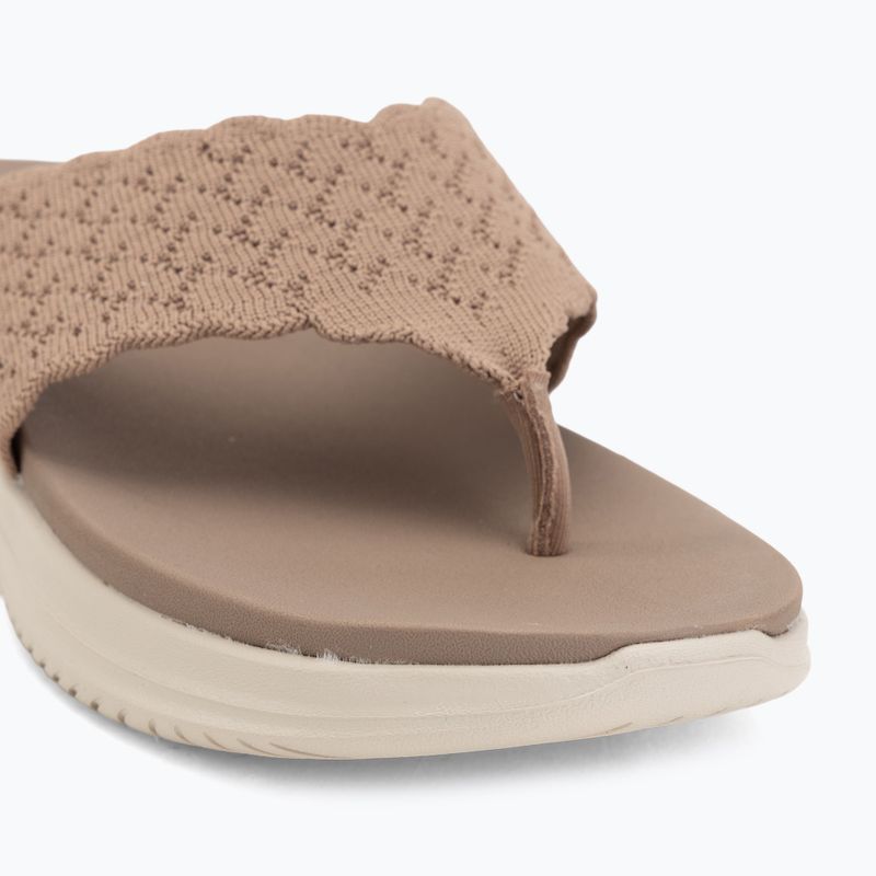 Women's slides SKECHERS Ultra Flex 3.0 Rhythm Waves brown 7