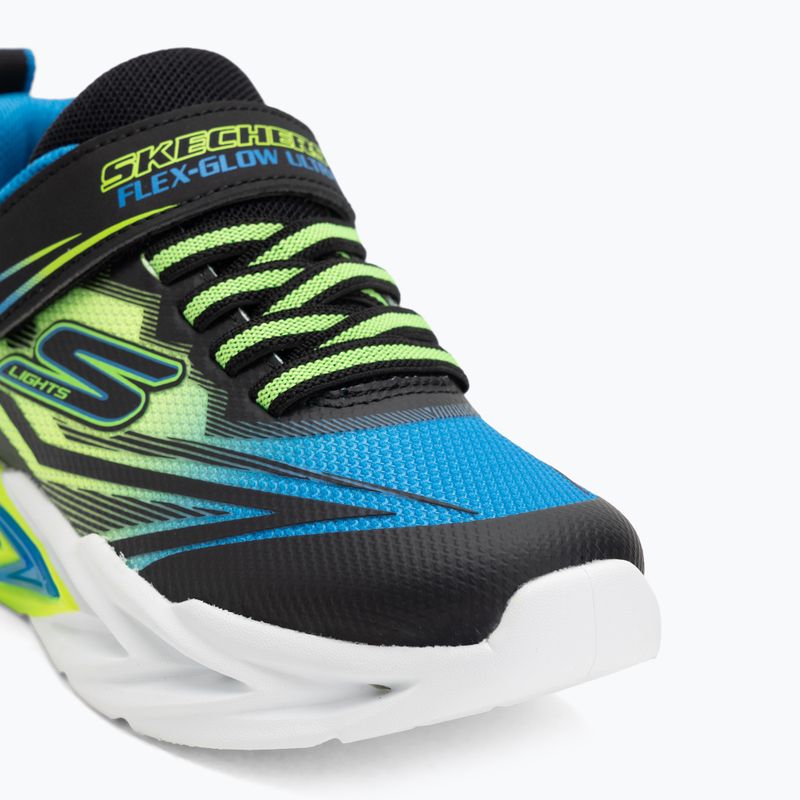 Children's shoes SKECHERS Flex-Glow Ultra black/blue/lime 7