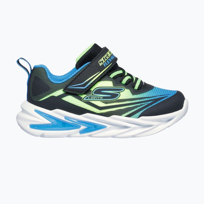 Children's shoes SKECHERS Flex-Glow Ultra black/blue/lime 2