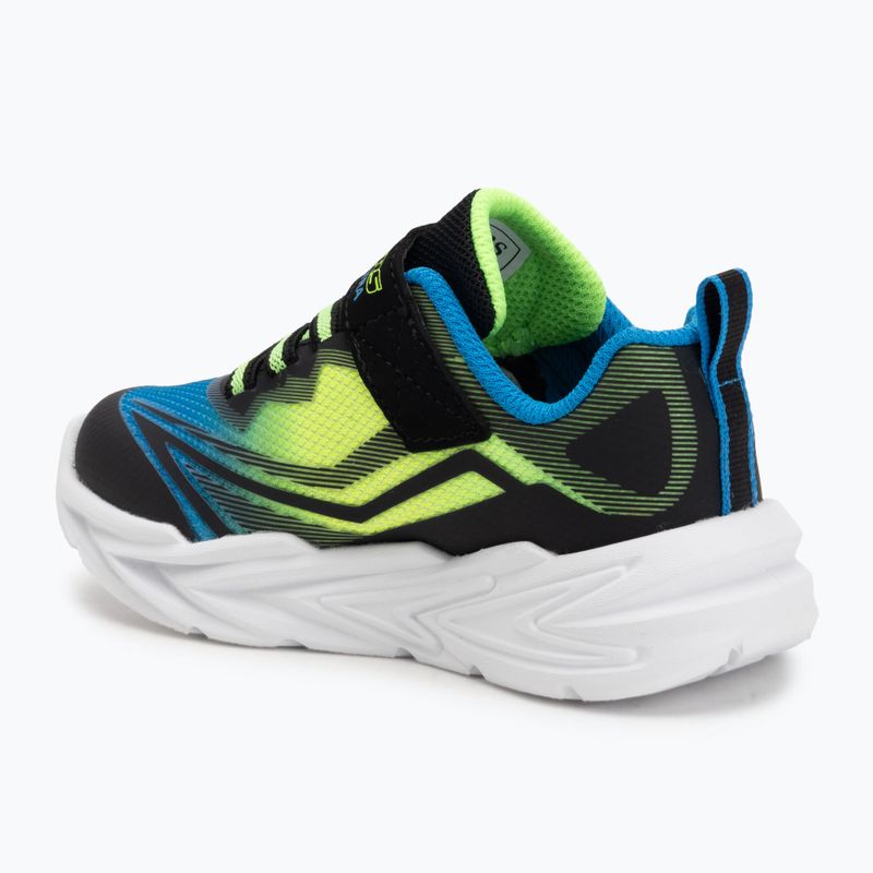 Children's shoes SKECHERS Flex-Glow Ultra black/blue/lime 3