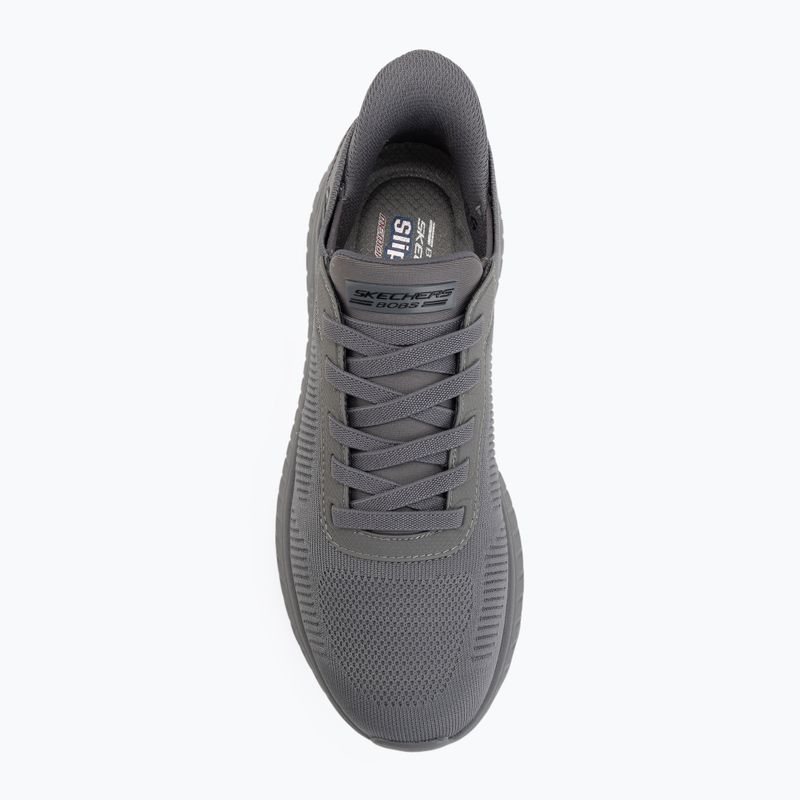 Men's shoes SKECHERS Bobs Squad Chaos Solid Stepper gray 5