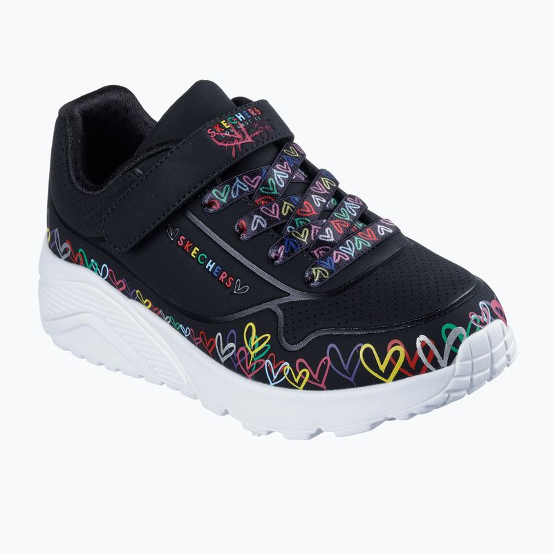 Children's shoes SKECHERS Uno Lite Heart Craze black/multi 8