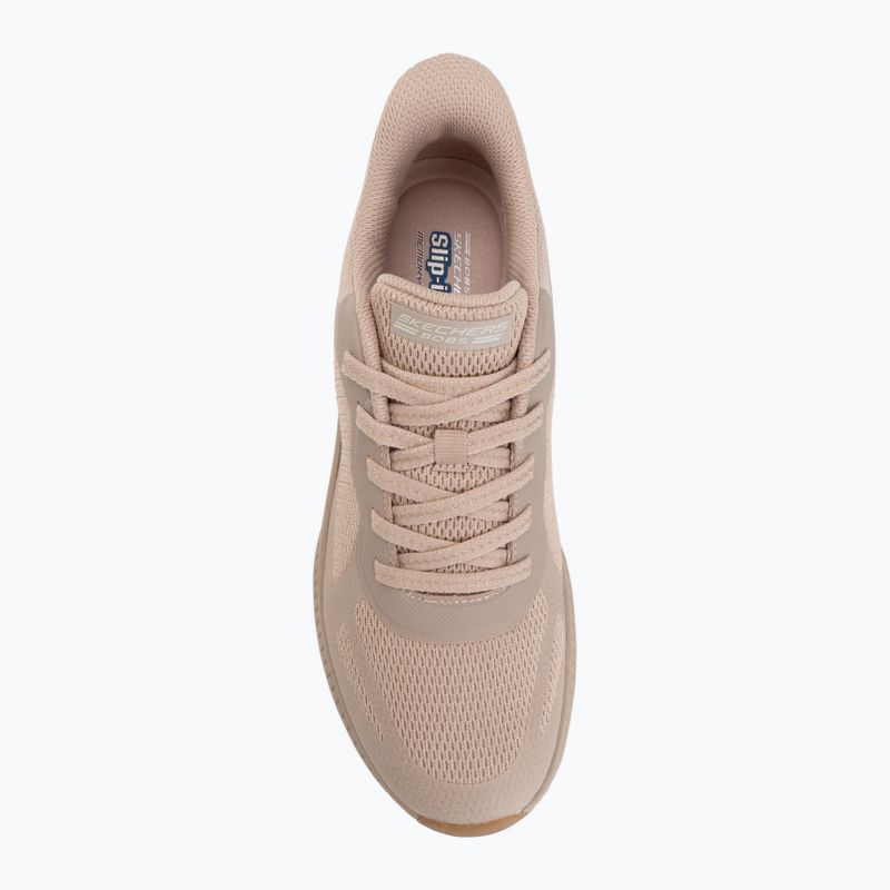Women's shoes SKECHERS Bobs Squad 4 Staple Look beige 5