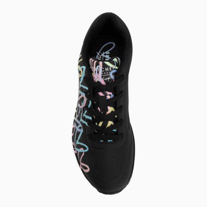 Women's shoes SKECHERS JGoldcrown Uno Spread The Love black 5