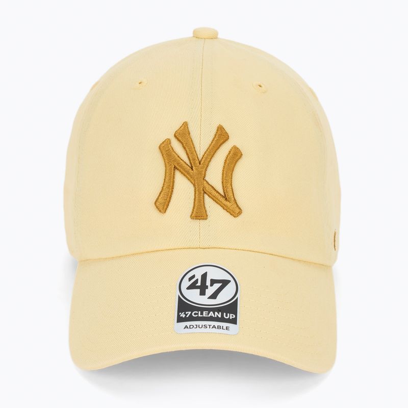 47 Brand MLB New York Yankees CLEAN UP butter baseball cap 2