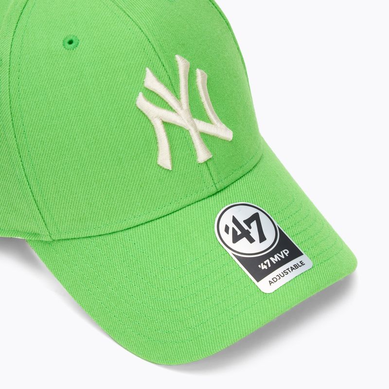 47 Brand MLB New York Yankees MVP baseball cap lime 3