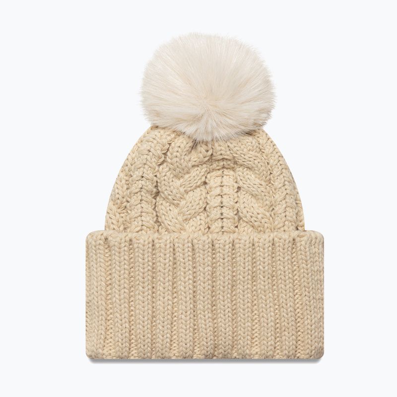 Women's winter hat New Era Cable Wide New York Yankees stone 2