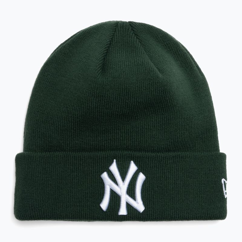 Winter hat New Era League Essential New York Yankees dark green/white