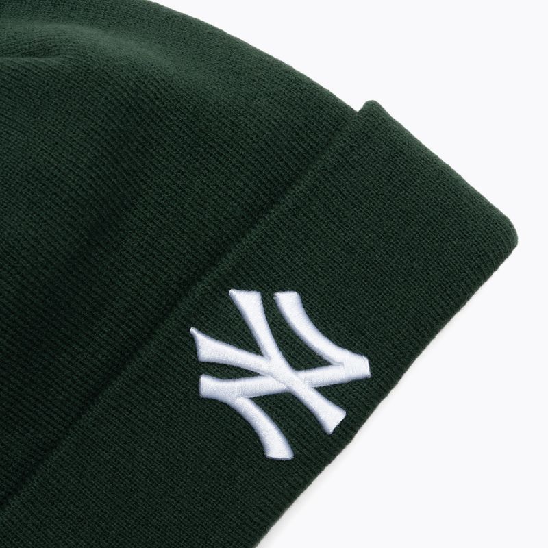 Winter hat New Era League Essential New York Yankees dark green/white 3