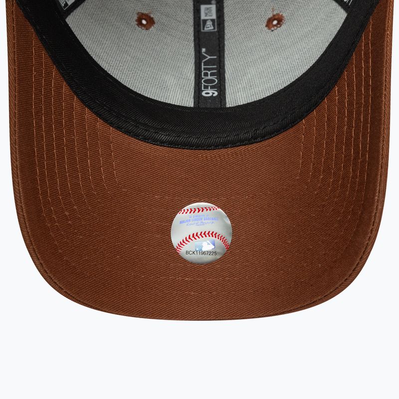 Winter hat New Era League Essential 9Forty New York Yankees dark auburn 5