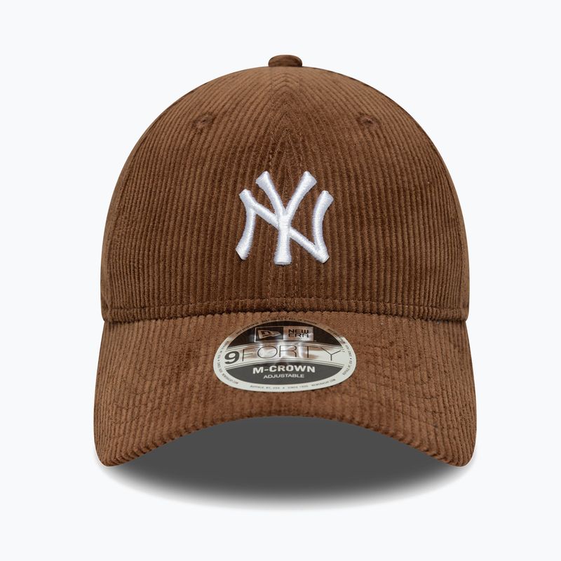 Baseball cap New Era Cord 9Forty Mcrown New York Yankees dark auburn/dark autumn 2