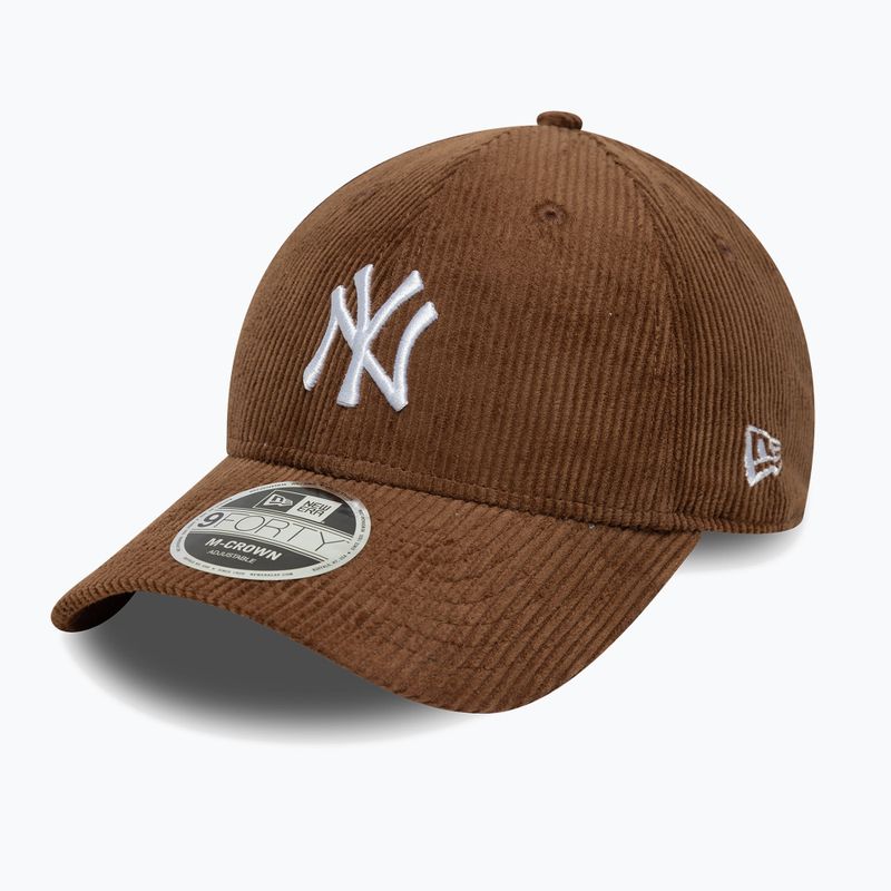 Baseball cap New Era Cord 9Forty Mcrown New York Yankees dark auburn/dark autumn 3