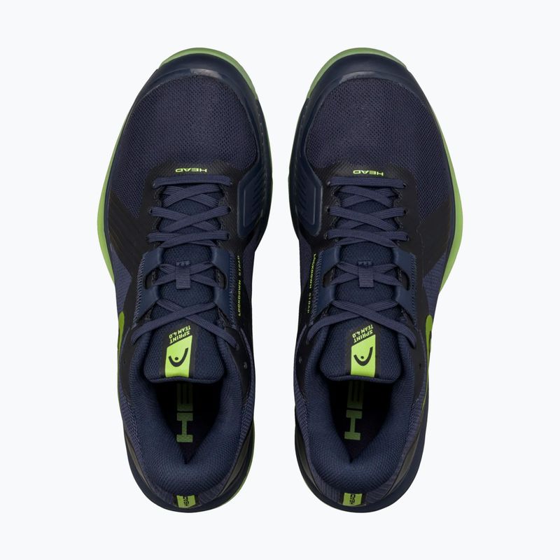 HEAD squash shoes Sprint Team 4.0 Indoor navy/lime 4